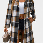 Olive, Hooded Check Jacket