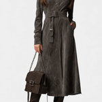 Morwenna, Belted Long Western Coat