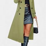 Philippa, Tailored Double-Breasted Long Coat