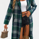 Olive, Hooded Check Jacket