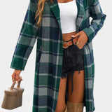 Olive, Hooded Check Jacket