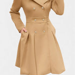 Ottilie, Double-Breasted A-Line Coat
