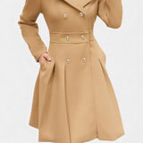 Ottilie, Double-Breasted A-Line Coat