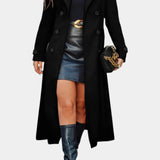 Philippa, Tailored Double-Breasted Long Coat
