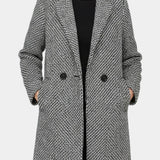Yasmin, Textured Tailored Long Coat