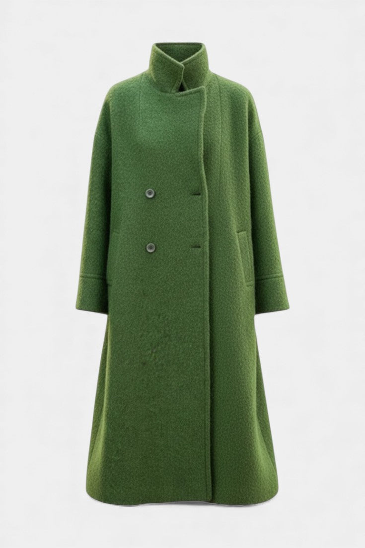 Cornelia, Oversized Double-Breasted Long Coat