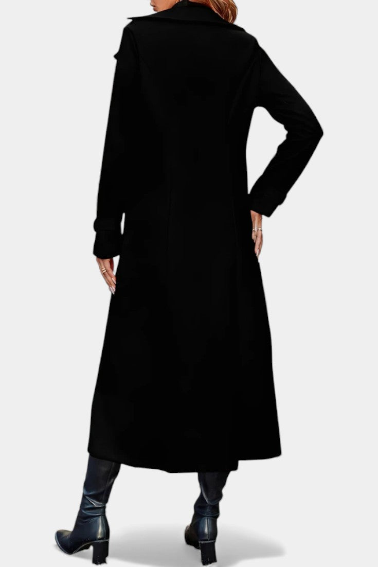 Philippa, Tailored Double-Breasted Long Coat