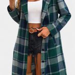Olive, Hooded Check Jacket