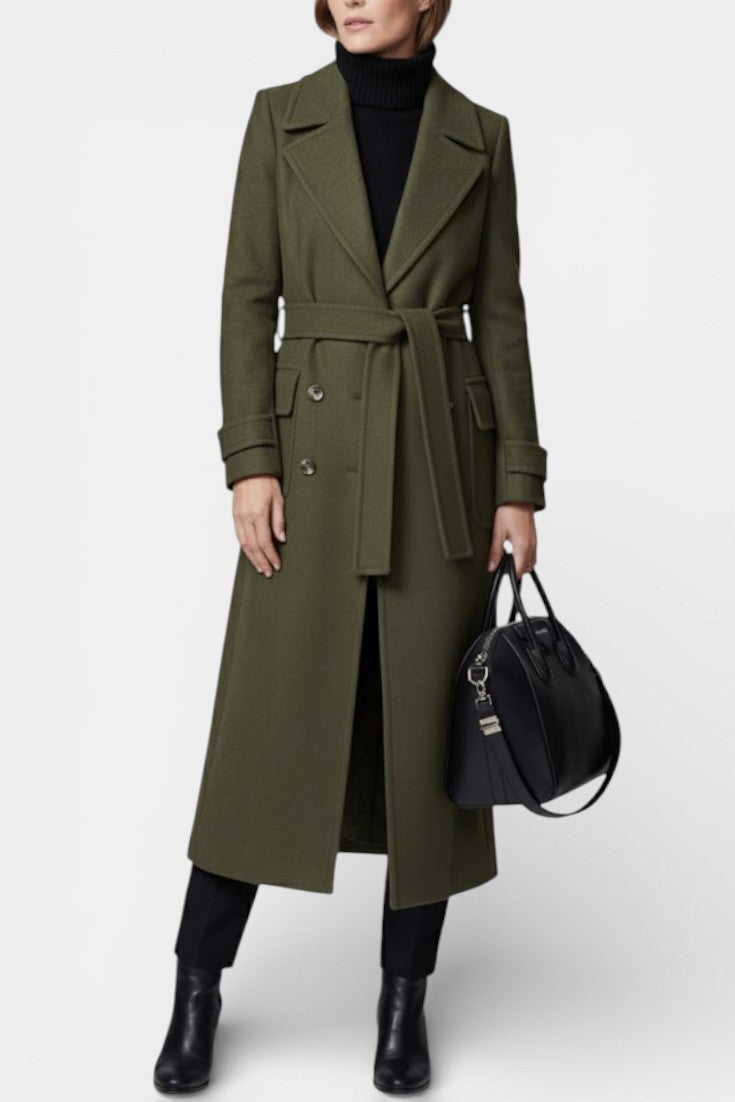 Rosabel, Tailored Double-Breasted Long Coat