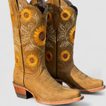 Savannah, Western Boots with Floral Embroidery