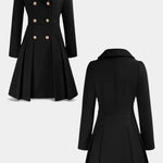 Ottilie, Double-Breasted A-Line Coat