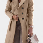 Odette, Belted Longline Coat