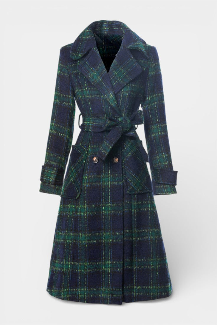 Sabrina, Checked Longline Coat