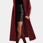 Lenora, Belted Long Wrap Coat