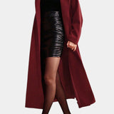 Lenora, Belted Long Wrap Coat