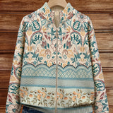 Jocasta Cardigan with Floral Border - view 2