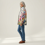 Kitty Charming Vintage Floral Print Quilted Jacket - view 2