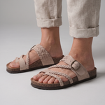Lindsay Braided Cork Sandals