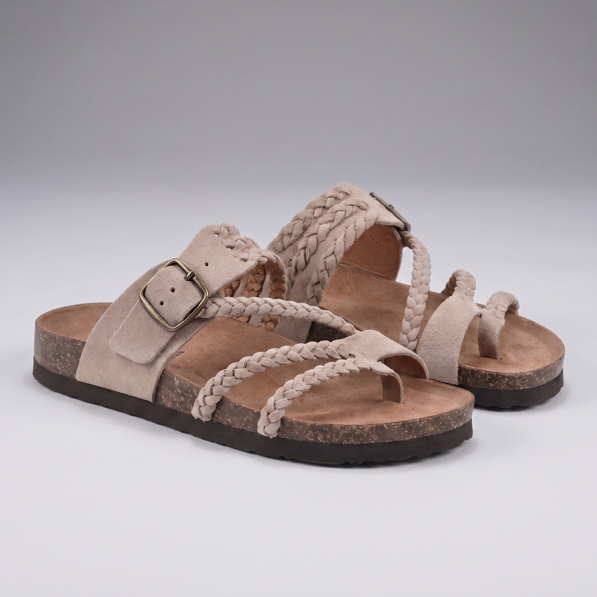 Lindsay Braided Cork Sandals - view 3