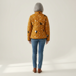 Loveday Quilted Jacket with Graphic Stripe Pattern - view 3