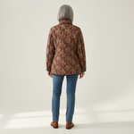 Madeleine Brown Quilted Jacket with Ornamental Pattern - view 3