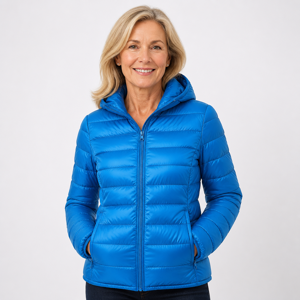 Tess, Mid-Season Coat, Sky Blue