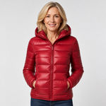 Laura, Mid-Season Coat, Dark Red