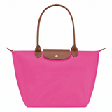Large Packable Tote Bag, Pink, front view