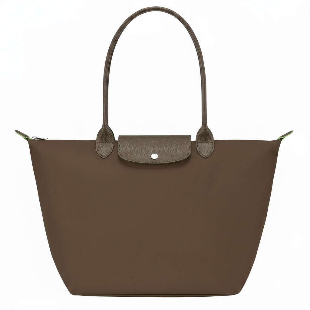 Large Packable Tote Bag, Terra, front view