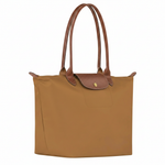 Large Packable Tote Bag, Fawn, side view
