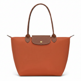 Large Packable Tote Bag, Brick, front view