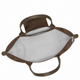 Large Packable Tote Bag, Terra, close-up