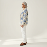 Marilyn Floral Art Print Buttoned Cardigan - view 2