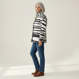 Maud Black and White Abstract Quilted Jacket - view 2