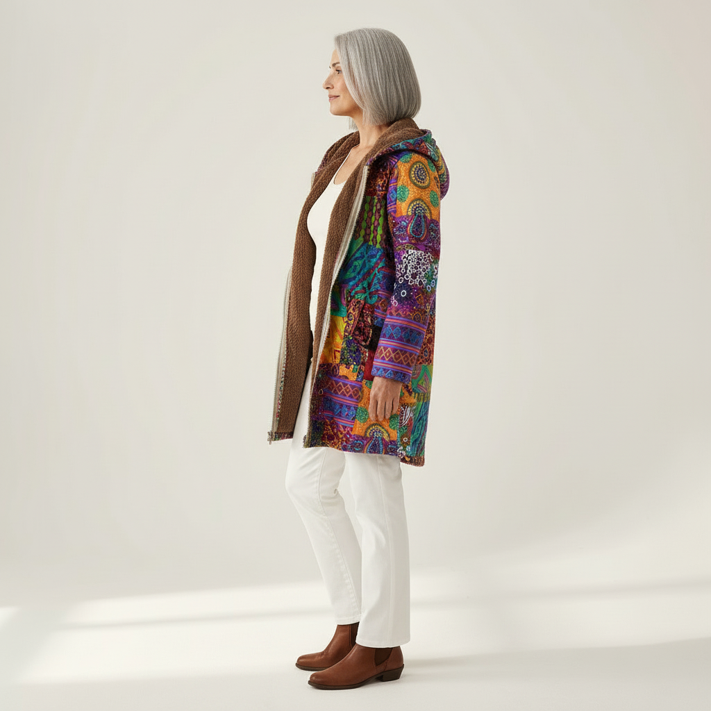 Maude Elegant Mid-Season Coat - view 2