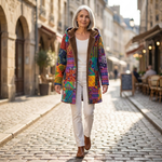 Maude Elegant Mid-Season Coat - view 4