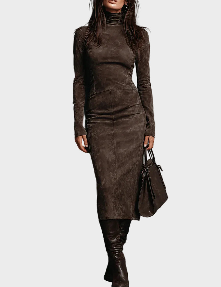 Mavis Long-Sleeve Midi Dress