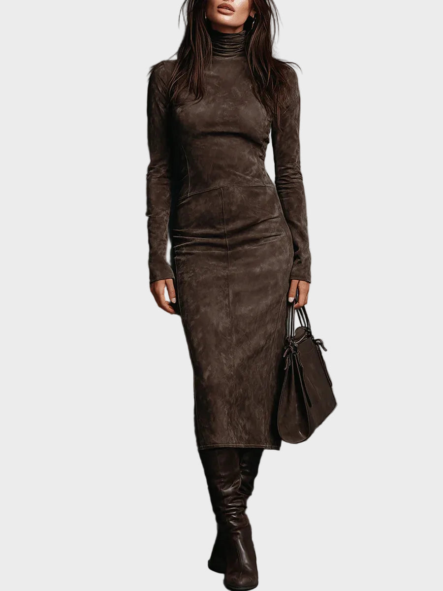 Mavis Long-Sleeve Midi Dress