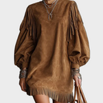 Meredith Vintage Mini Dress with Sleeves