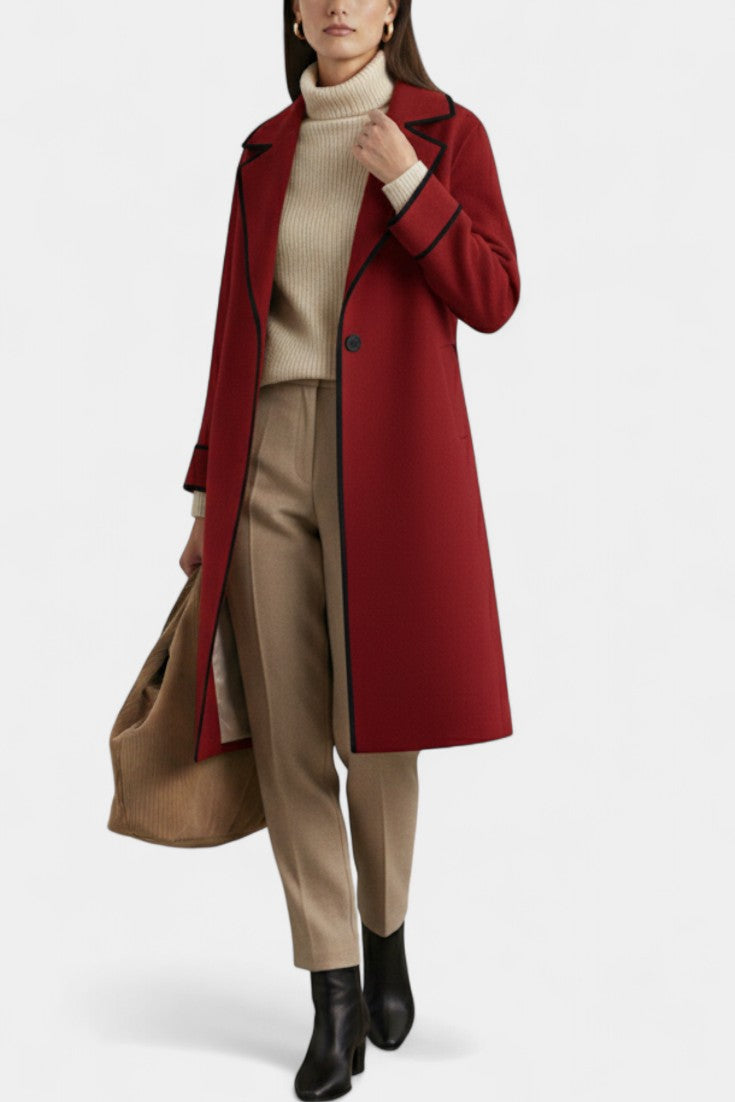 Maura, Wide-Collar Statement Coat