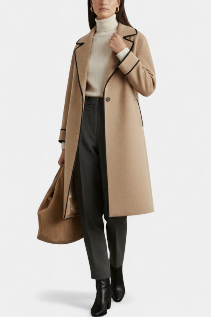 Maura, Wide-Collar Statement Coat