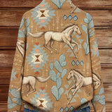 Brigitte Cardigan with Horse and Cactus Design - view 5
