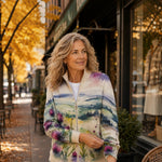 Heike Cardigan with Thistle and Landscape Motif - view 3