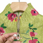 Elke Green Cardigan with Floral Pattern - view 3