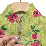 Elke Green Cardigan with Floral Pattern - view 3