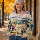Heike Cardigan with Thistle and Landscape Motif - view 2