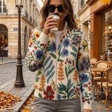 Birgit Cardigan with Botanical Floral Pattern - view 6