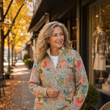 Petra Cardigan with Floral Garden Pattern - view 2