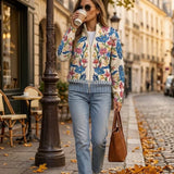 Birgit Cardigan with Botanical Floral Pattern - view 2