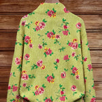 Elke Green Cardigan with Floral Pattern - view 4